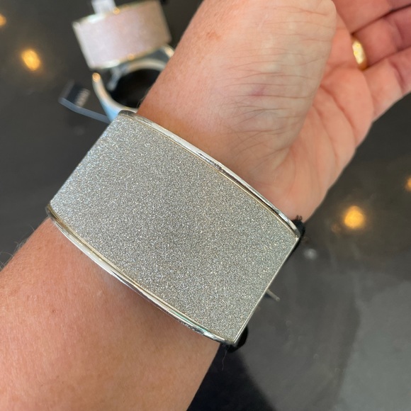 Silver sparkle bangle. NWT msrp $110. European design perfect fall bracelet - Picture 2 of 3
